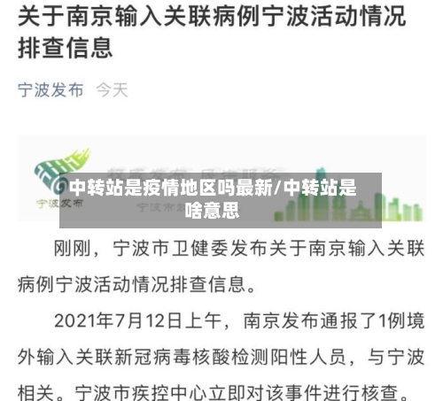 中转站是疫情地区吗最新/中转站是啥意思-第2张图片