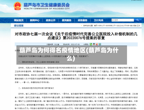 葫芦岛为何得名疫情地区(葫芦岛为什么)-第3张图片