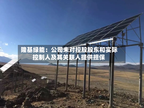 隆基绿能：公司未对控股股东和实际控制人及其关联人提供担保