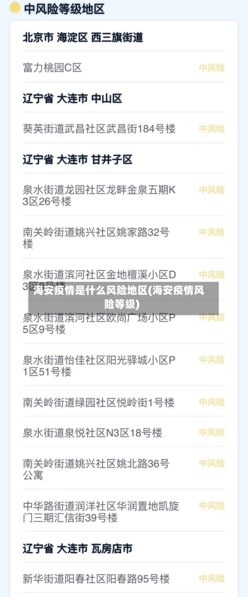 海安疫情是什么风险地区(海安疫情风险等级)